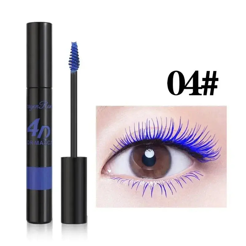 Colored Mascara Makeup 4D Silky Natural Long Eyelashes Mascara Waterproof Long-lasting Extension Thick Lasting Curling Mascara High Class Cosmetics