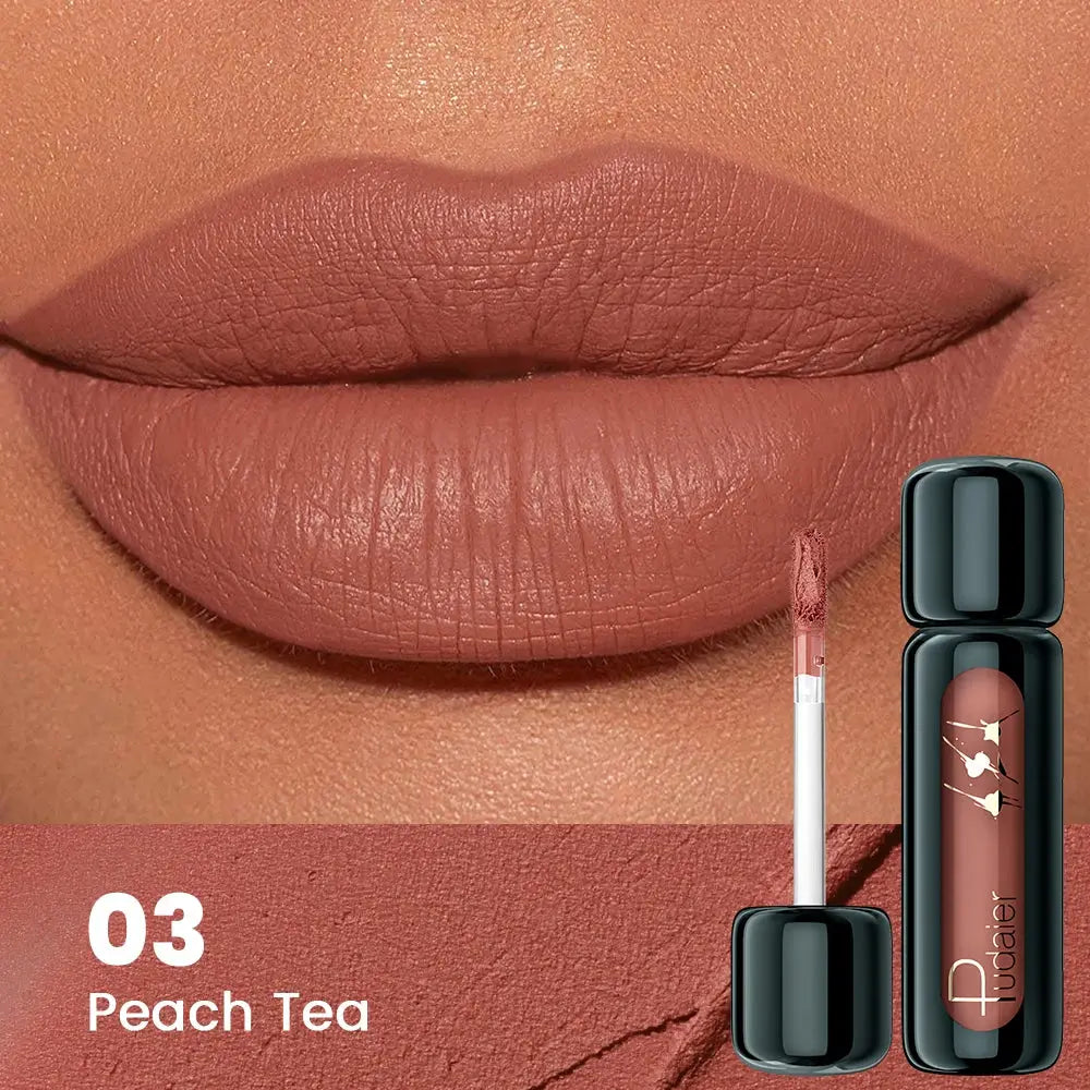 1pc Matte Velvet Lip Gloss, Highly Saturated Liquid Lip Mud, Non-Stick Long Lasting, All Skin Tones Compatible,Mother's Day Gift High Class Cosmetics