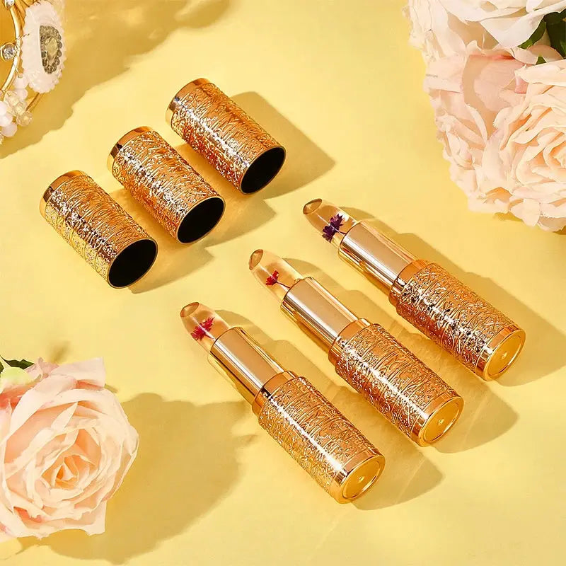 Crystal Color-changing Petal Lipstick for Women Moisturizes long-lasting and non-sticky cup lip balm High Class Cosmetics
