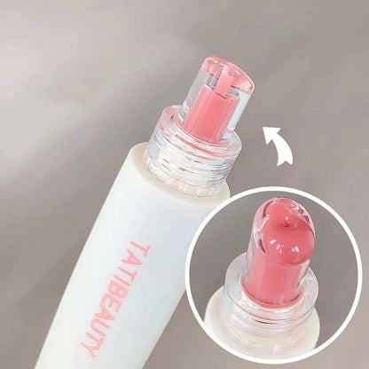 TATIBEAUTY Lip Jelly Essence Hydrating Lipstick Lip Gloss Lip Gloss Mirror Lip Gloss Lipstick Tender Pink Student Makeup High Class Cosmetics