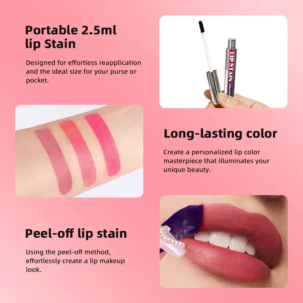 Long Lasting Lip Inks Korean Matte Lip Tint Peel Off Matte Tick for Lips Stick Free Shipping Liquid Lipstick Waterproof Makeup High Class Cosmetics
