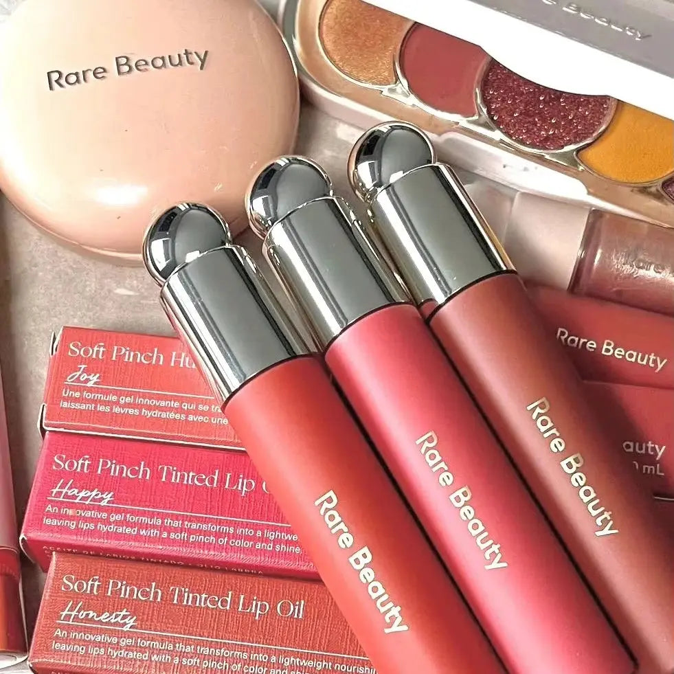 Rare Beauty Soft Pinch Tinted Lip Oil Stain Lip Gloss Delight Hope Happy Wonder Liquid Blush Makeup Cosmetics Face Eye Blusher High Class Cosmetics