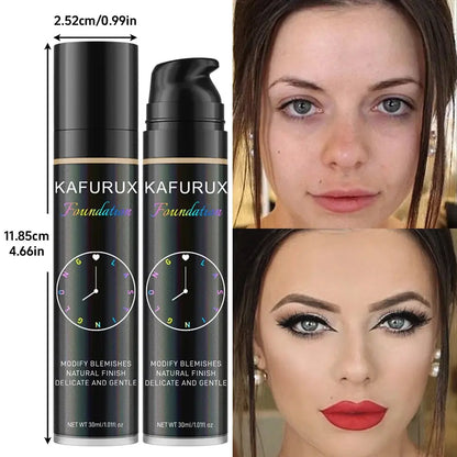 8 colors Liquid Foundation Effective Concealer Waterproof Sweat-resistant Face Korean Makeup Porfession Face Base Cosmetics Gift High Class Cosmetics