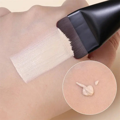 Ultra Thin Foundation Brush Flat Head Face Contour Brush Wooden Handle Make Up Brush Blending Foundation Cream Makeup Brushes High Class Cosmetics