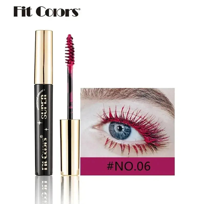 Colored Mascara Makeup 4D Silky Natural Long Eyelashes Mascara Waterproof Long-lasting Extension Thick Lasting Curling Mascara High Class Cosmetics