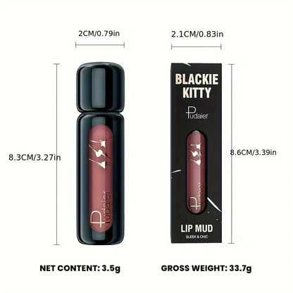 1pc Matte Velvet Lip Gloss, Highly Saturated Liquid Lip Mud, Non-Stick Long Lasting, All Skin Tones Compatible,Mother's Day Gift High Class Cosmetics