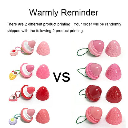 4-Color Random Sending Strawberry Lip Gloss Lipstick Moisturizing Winter Antifreeze Anti Crack Moisturizing Lasting lip balm High Class Cosmetics