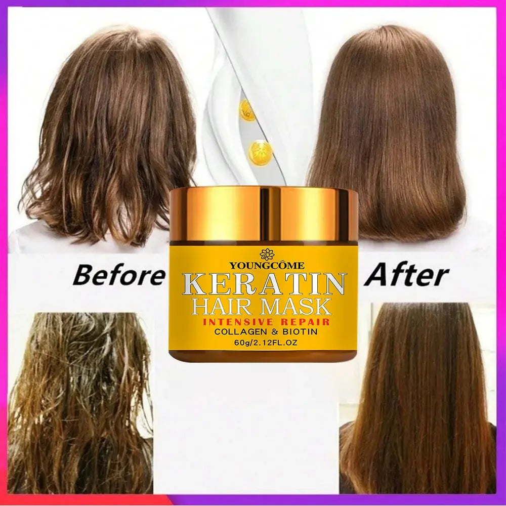 Hair Repairs Hair Mask Biotin Collagen Keratin Treatment Hairs Conditioner Hair Essential Oil Nourishing for Dry Damaged High Class Cosmetics