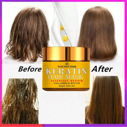 Hair Repairs Hair Mask Biotin Collagen Keratin Treatment Hairs Conditioner Hair Essential Oil Nourishing for Dry Damaged High Class Cosmetics