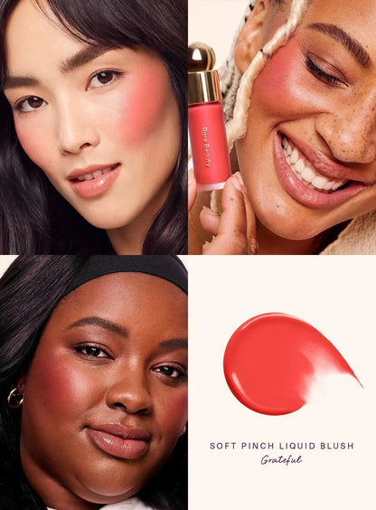 Rare Beauty Lipstick Blush Cream Grace Liquid Blush Waterproof Mositure Face Contour Shadow Blusher Liquid Blusher Plump Makeup High Class Cosmetics